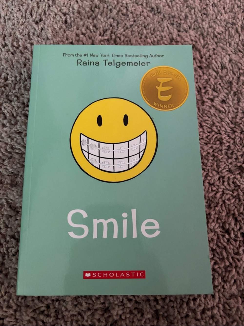 Scholastic Smile - Mint Green Cover with Yellow Smiley